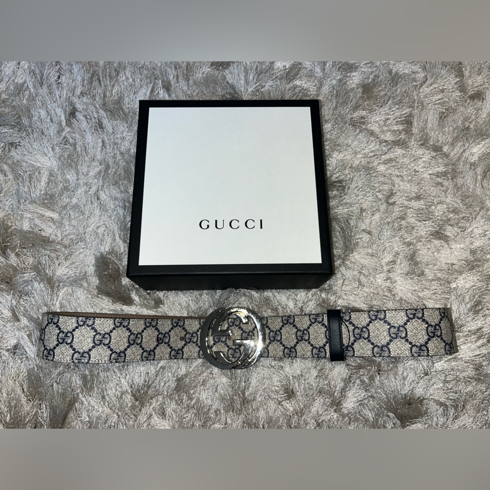 Authentic Gucci Supreme Belt with G Buckle